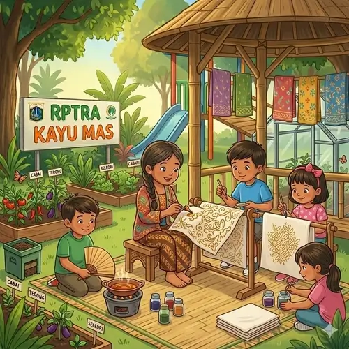 Melestarikan Warisan Budaya Sejak Dini di RPTRA Kayu Mas